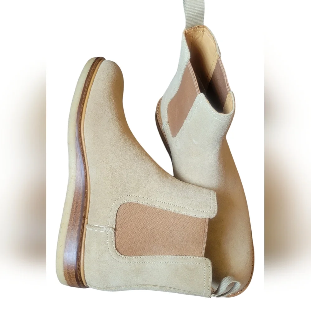 Sperry Men's Beige Suede Chelsea Boots